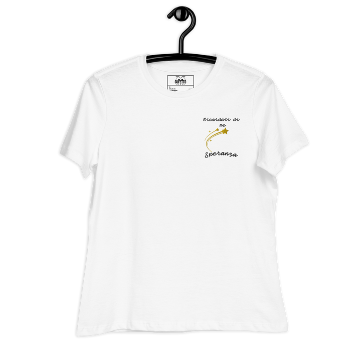T-shirt Ricamata Donna Ricordati di Me Stella - Gufetto Brand 