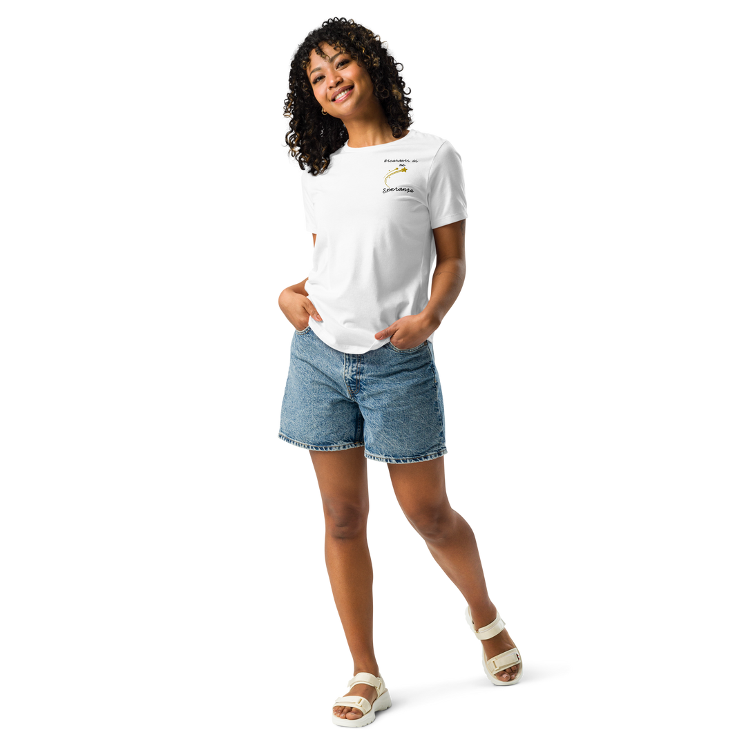 T-shirt Ricamata Donna Ricordati di Me Stella - Gufetto Brand 