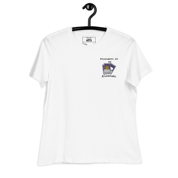 T-shirt Ricamata Donna Ricordati di Me Foto - Gufetto Brand 