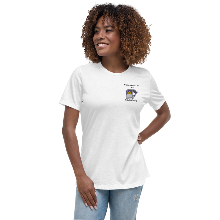 T-shirt Ricamata Donna Ricordati di Me Foto - Gufetto Brand 