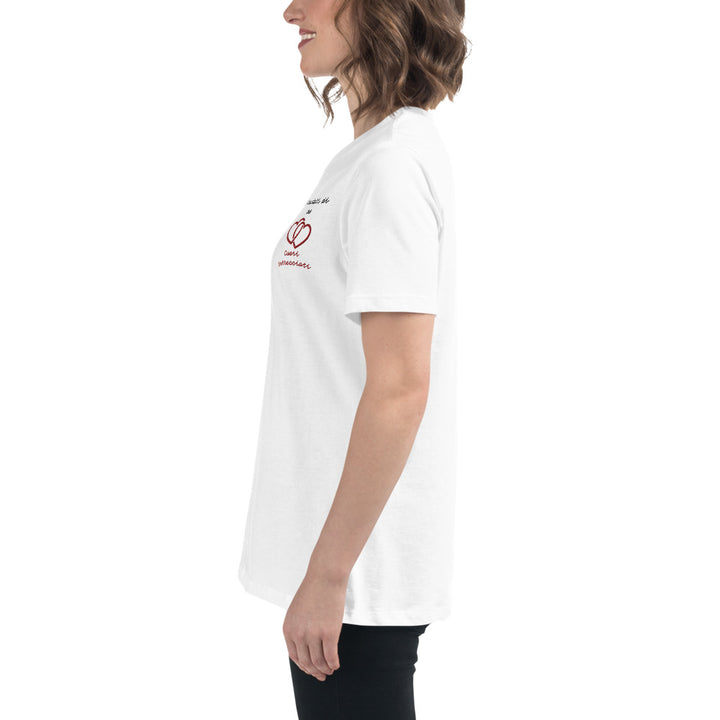T-shirt Ricamata Donna Ricordati di me Cuori Intrecciati - Gufetto Brand 