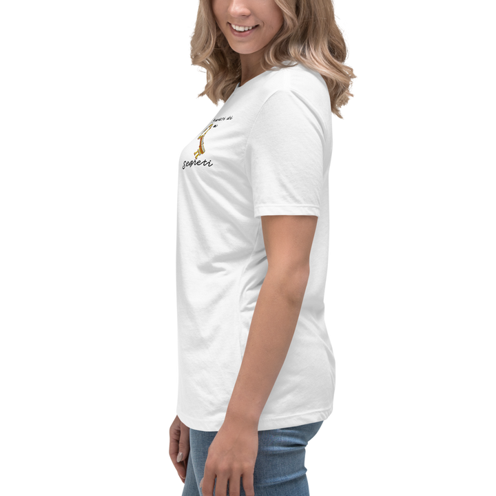 T-shirt Ricamata Donna Ricordati di Me Chiave - Gufetto Brand 