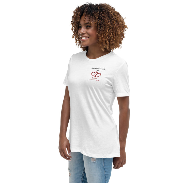 T-shirt Ricamata Donna Ricordati di me Cuori Intrecciati - Gufetto Brand 