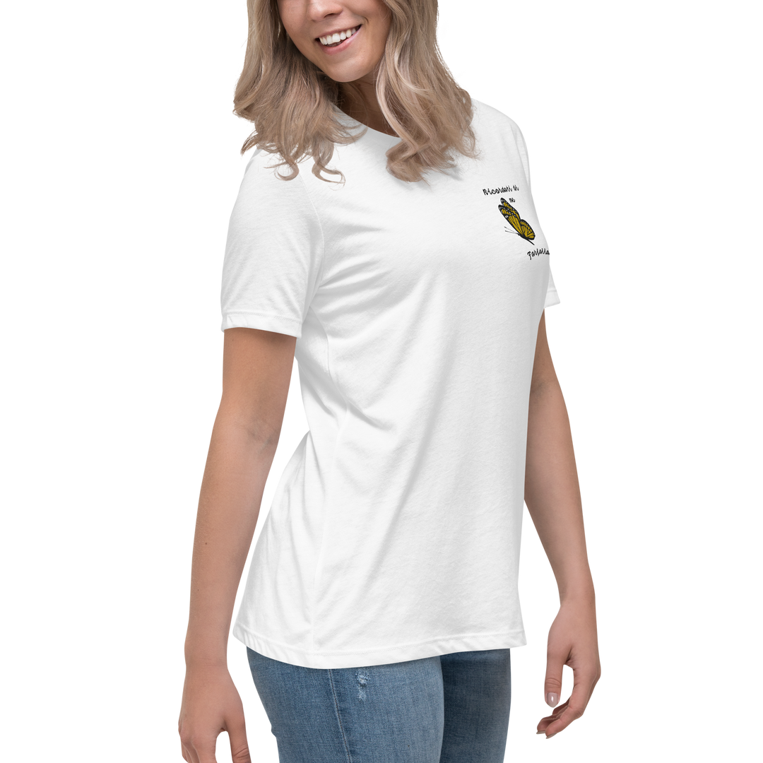 T-shirt Ricamata Donna Ricordati di Me Farfalla - Gufetto Brand 