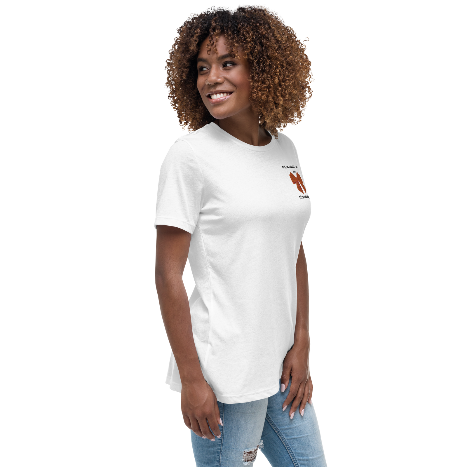 T-shirt Ricamata Donna Ricordati di Me Fiocco - Gufetto Brand 