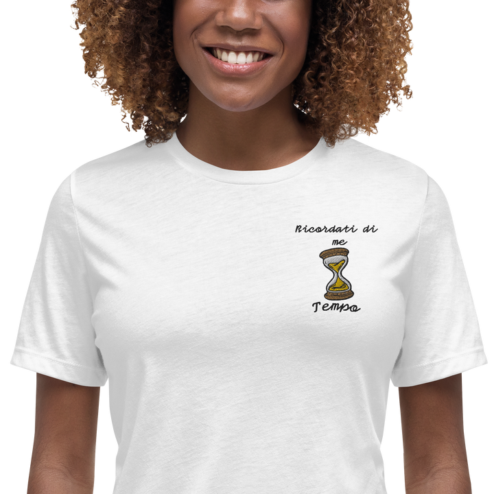 T-shirt Ricamata Donna Ricordati di Me Clessidra - Gufetto Brand 