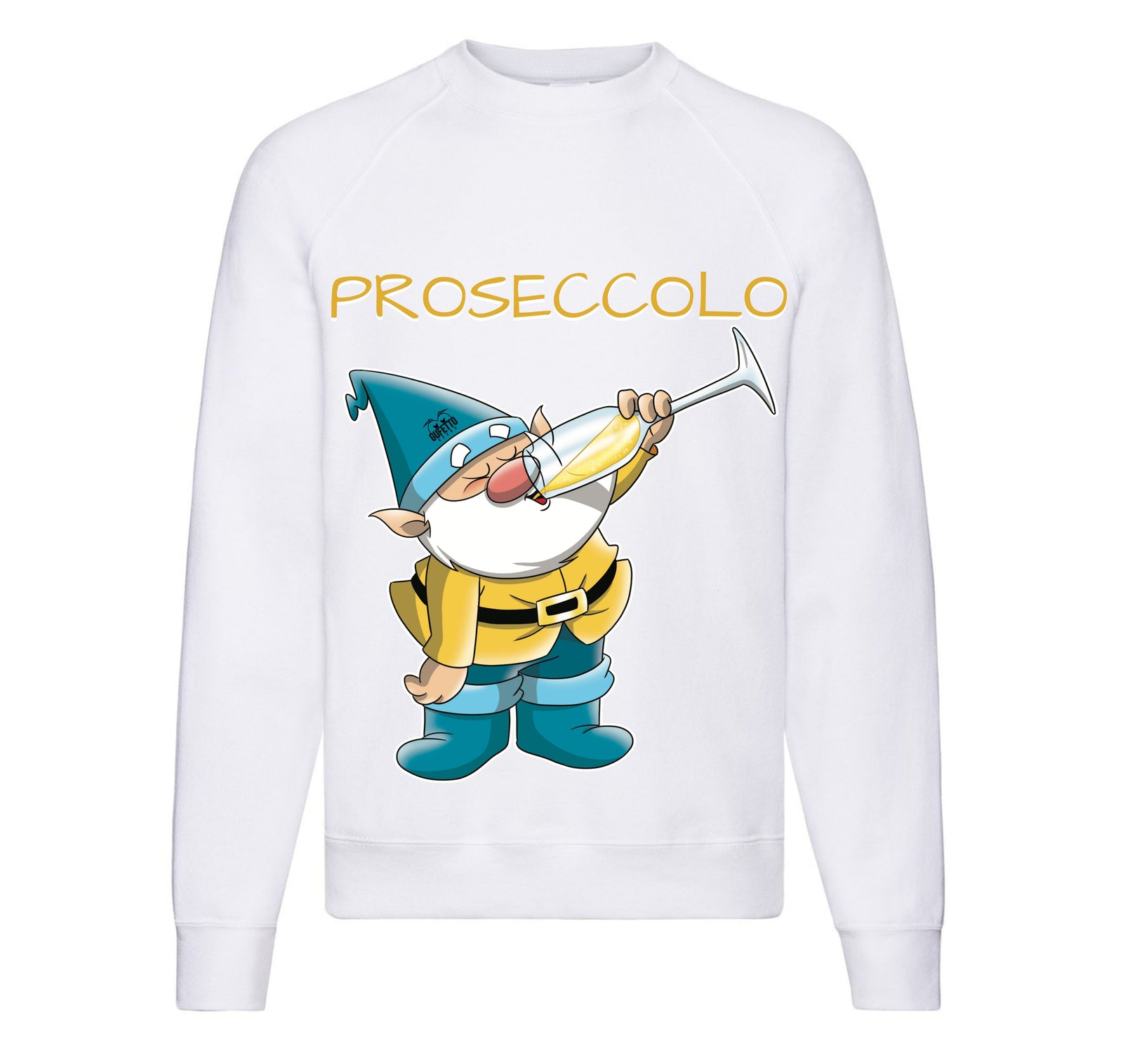Felpa Classic Uomo Donna PROSECCOLO TWO ( P00084218 ) - Gufetto Brand 