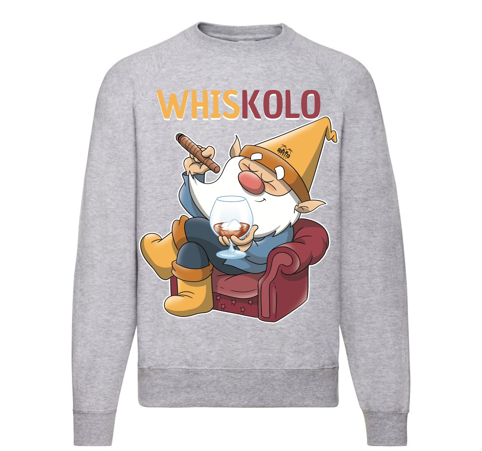 Felpa Classic Uomo Donna Whiskolo ( W71112096 ) - Gufetto Brand 