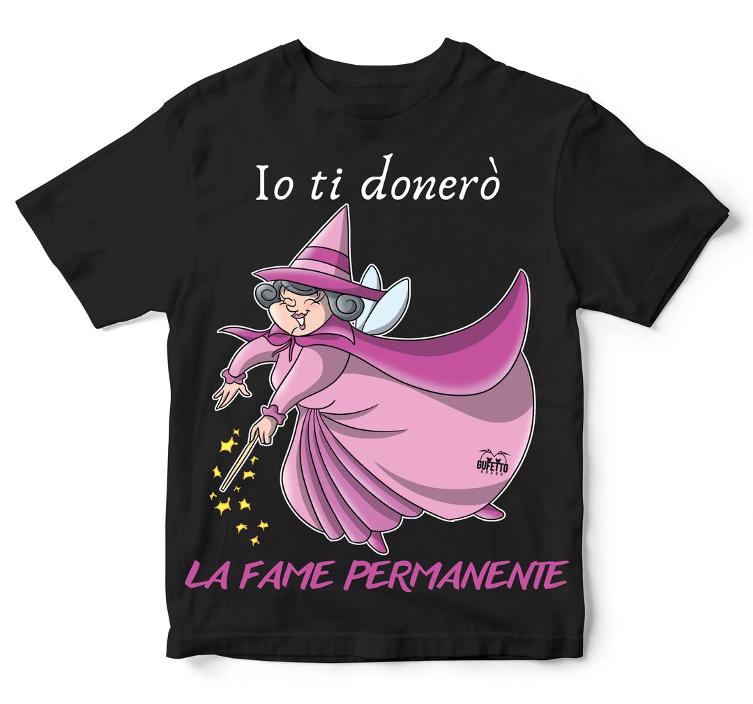 T-shirt Bambino/a Le Fatine Ignoranti Fame Permanente ( F5298420 ) - Gufetto Brand 