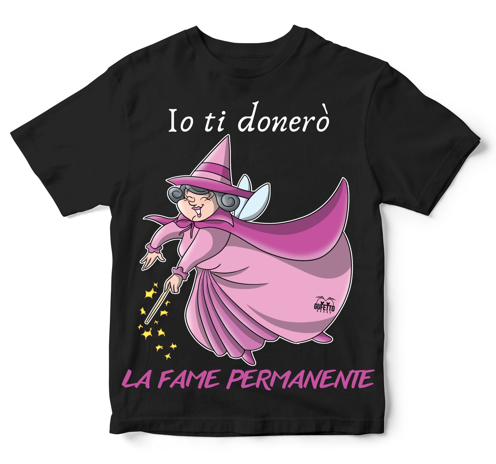 T-shirt Bambino/a Le Fatine Ignoranti Fame Permanente ( F5298420 ) - Gufetto Brand 