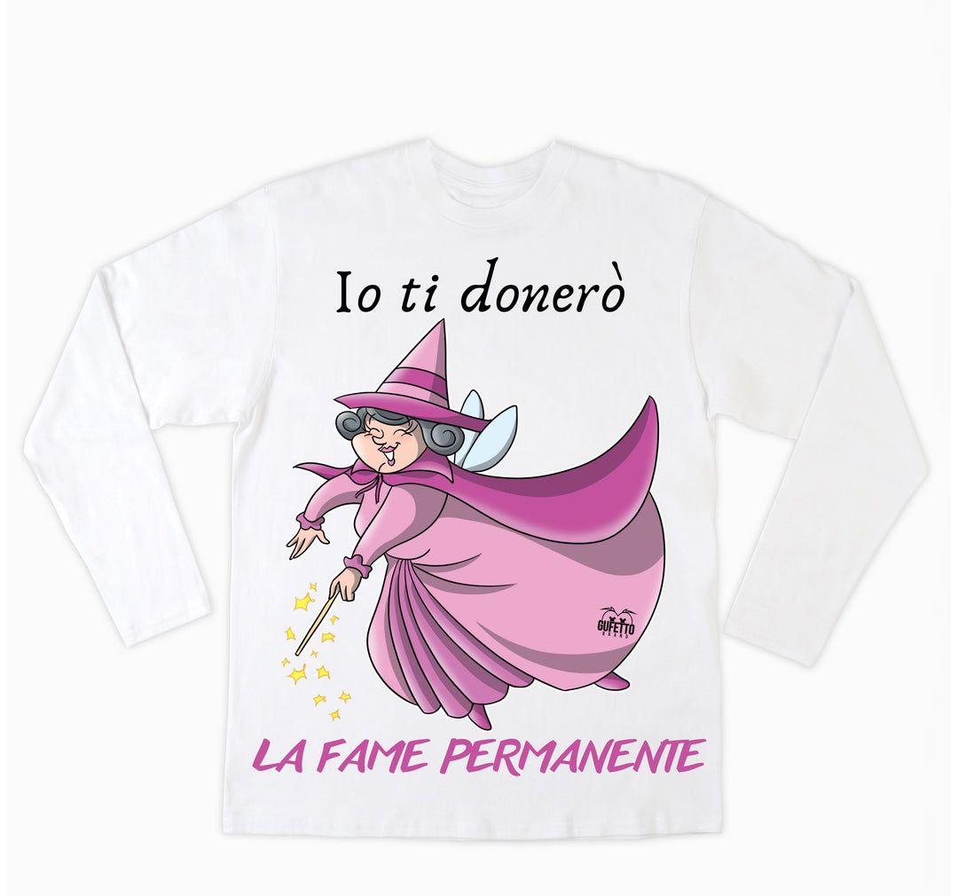 T-shirt Uomo Le Fatine Ignoranti Fame Permanente ( F5298420 ) - Gufetto Brand 