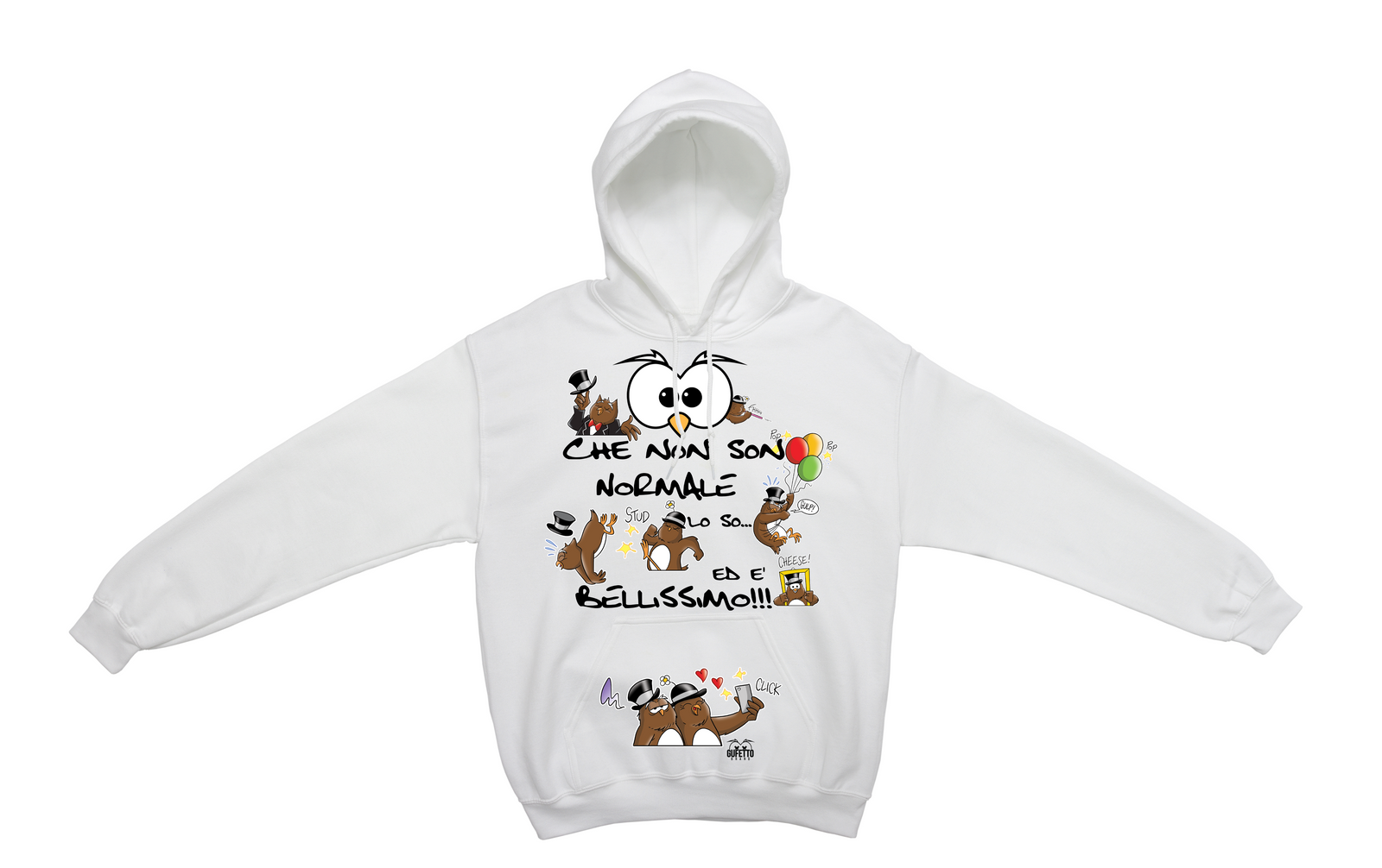 Felpa donna Gufetti Edition Limited New - Gufetto Brand 