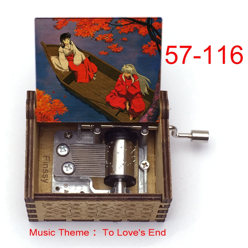 Carillon Tema musicale alla fine dell'amore anime inuyasha KAGOME Kikyo Sesshomaru Stampa carillon in legno bambini ragazzi ragazze regalo Caixa De Musica - Gufetto Brand 
