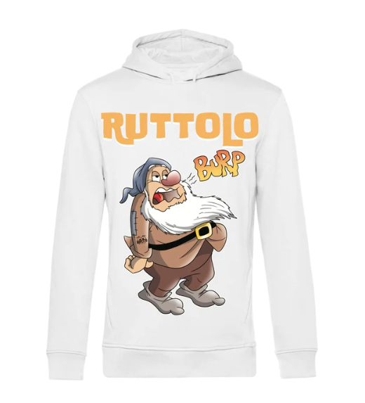 Felpa cappuccio Bianca Donna Ruttolo Outlet - Gufetto Brand 