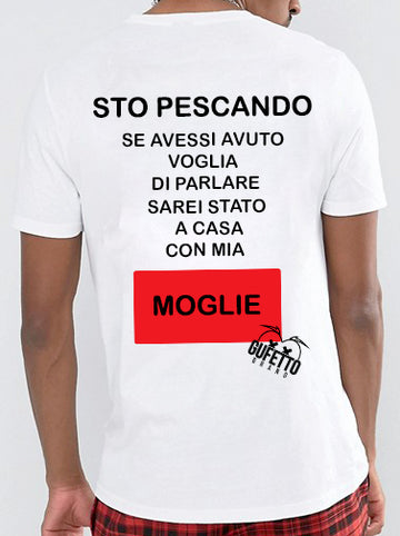 T-shirt Uomo Sto Pescando