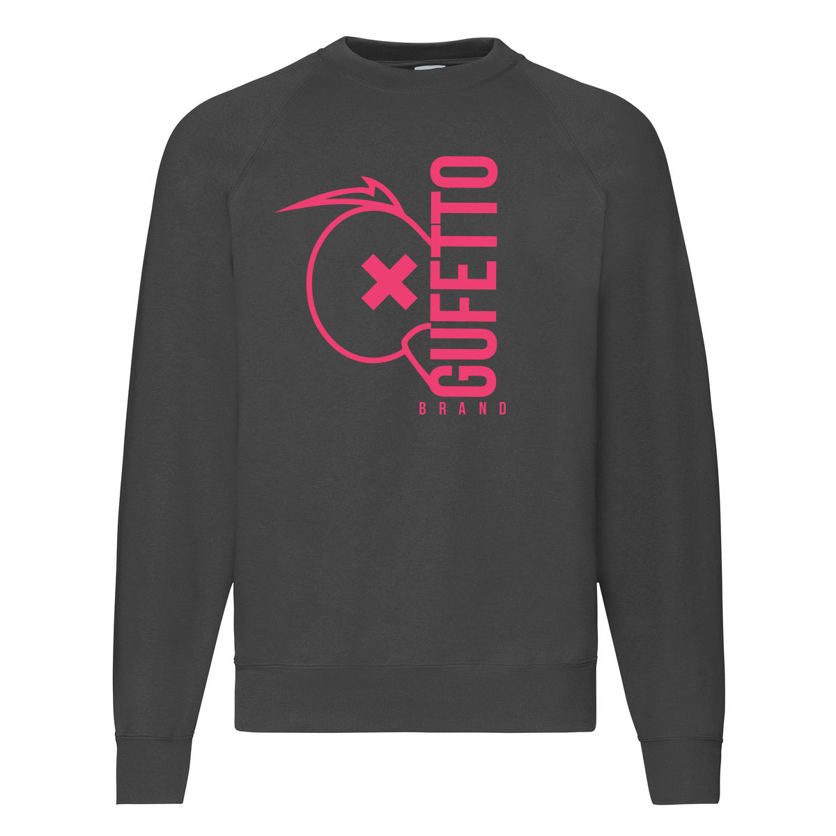 Felpa uomo Gufetto Brand Fluo Rosa - Gufetto Brand 