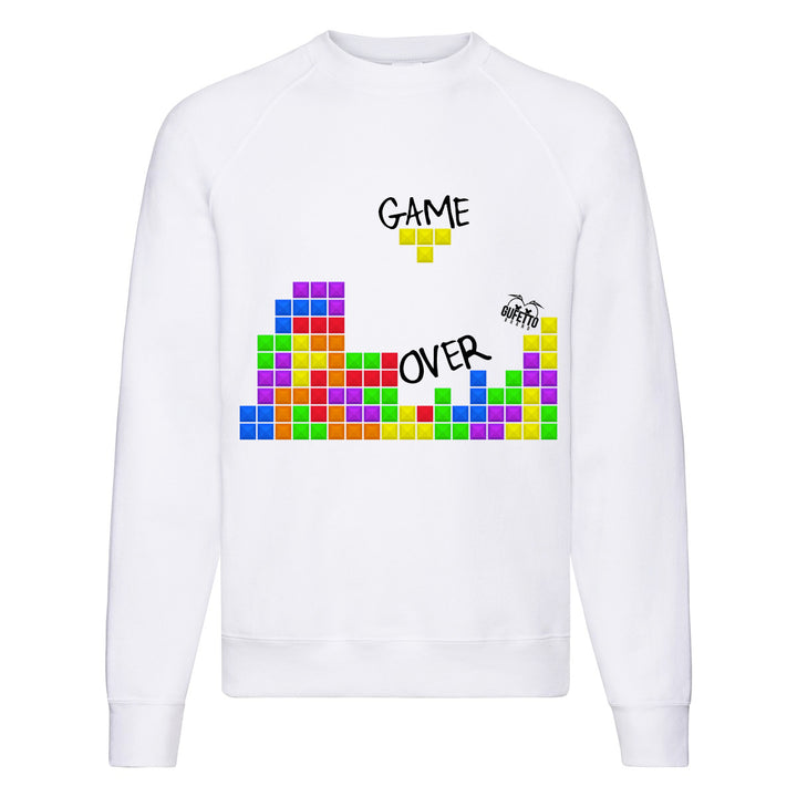 Felpa Classic  Uomo Donna  GAME OVER ( A476 ) - Gufetto Brand 