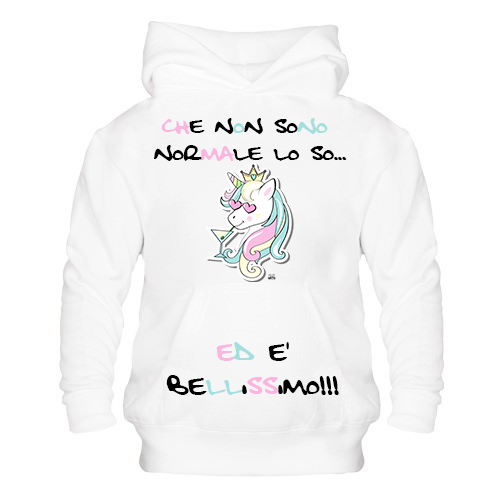 Felpa donna Unicorn Che non sono Normale - Gufetto Brand 