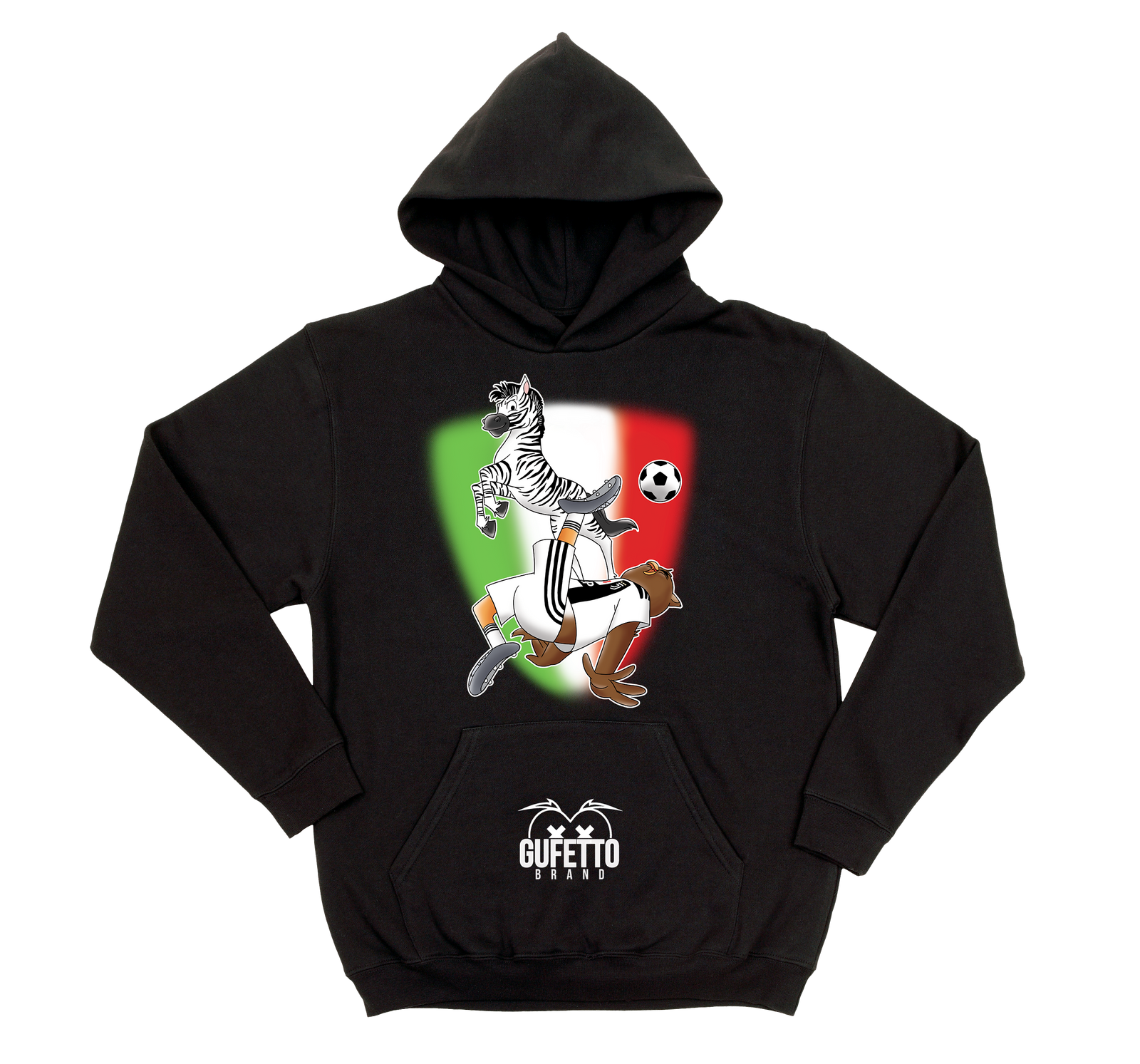 Felpa donna Soccer Gufetto BiancoNero - Gufetto Brand 