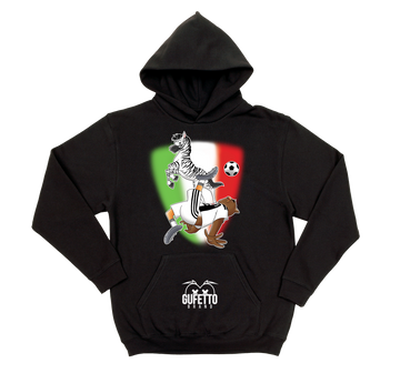 Felpa uomo Soccer Gufetto BiancoNero