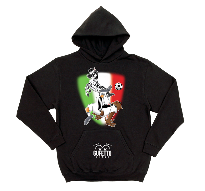 Felpa uomo Soccer Gufetto BiancoNero - Gufetto Brand 