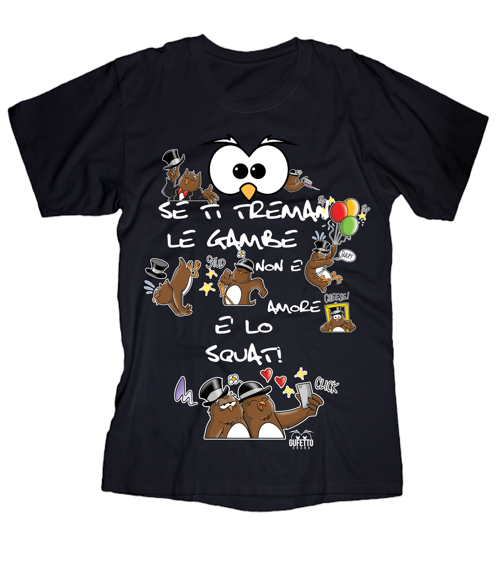 T-shirt Uomo Squat Gufetti Edition New - Gufetto Brand 