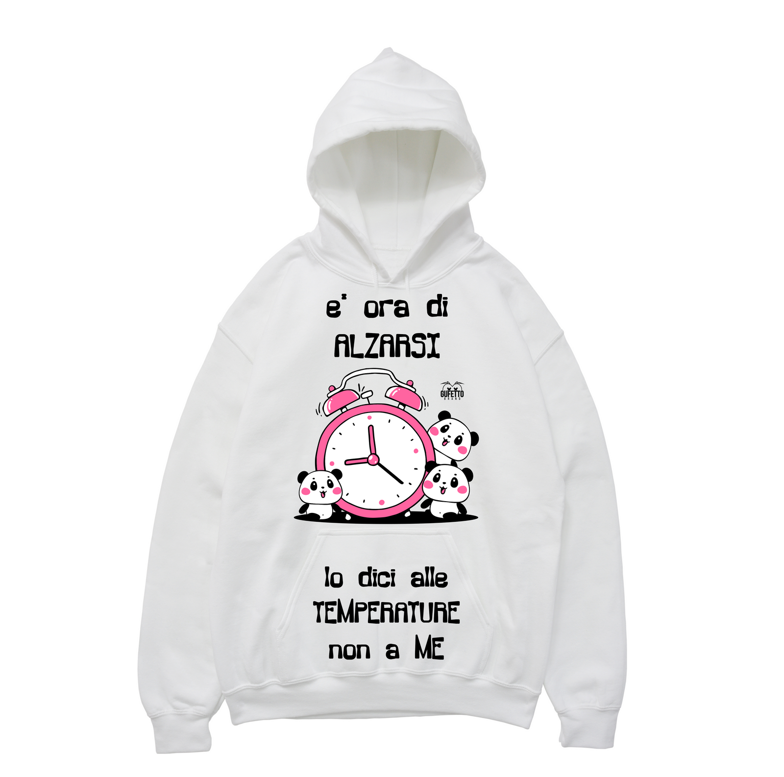 Felpa donna E' ora di - Gufetto Brand 