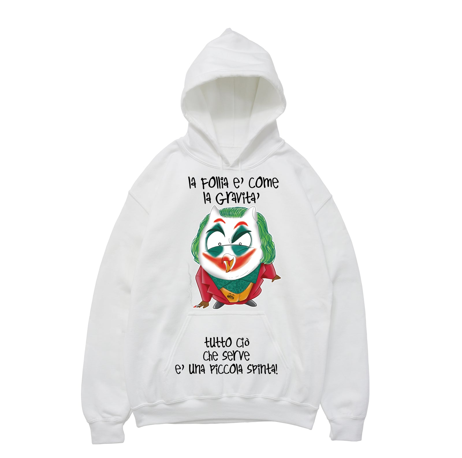 Felpa uomo Gufetto Joker ( H501 ) - Gufetto Brand 