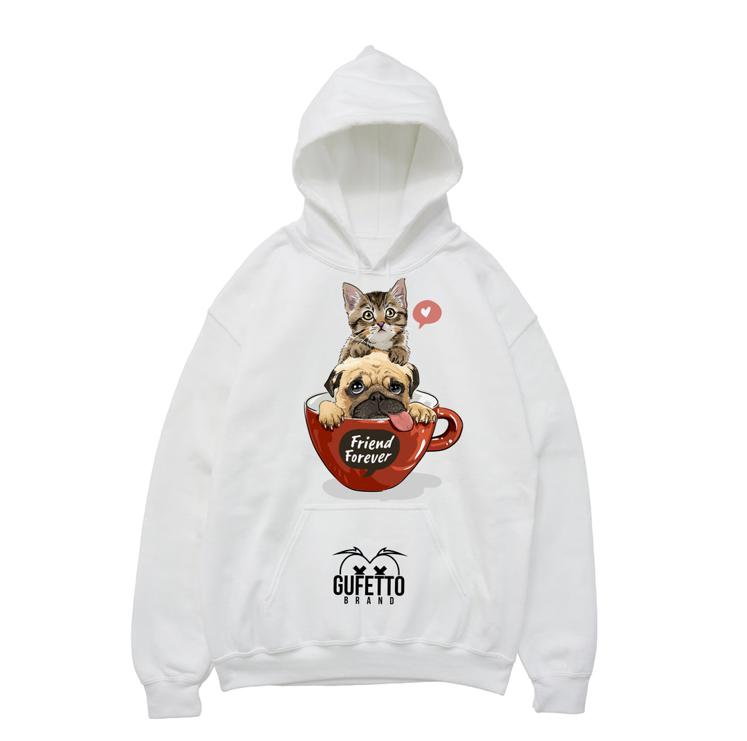 Felpa donna  Friend ( C091 ) - Gufetto Brand 