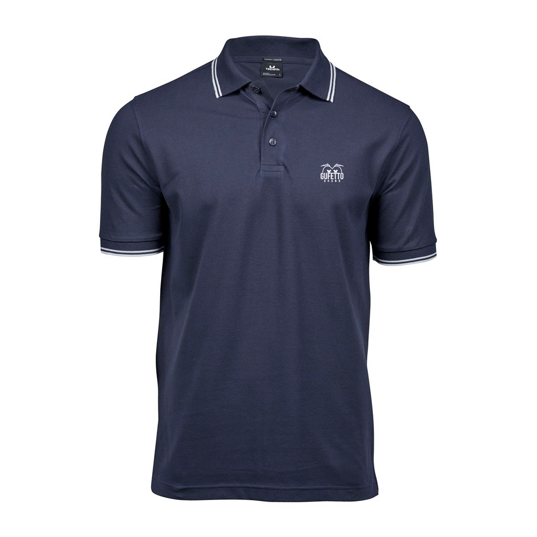Polo Uomo  Blu strisce bianche Gufetto Brand - Gufetto Brand 