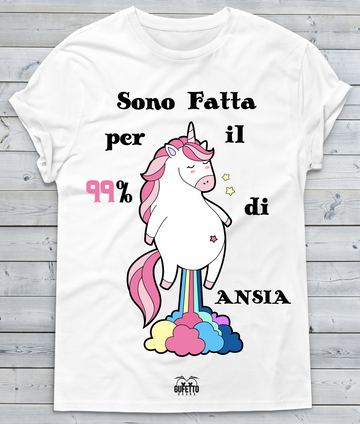 T-shirt Donna Sono Fatta Unicorn