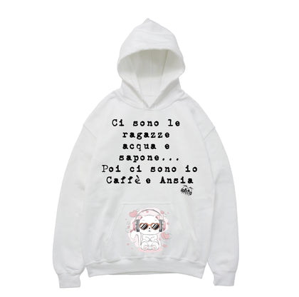 Felpa donna Caffè e Ansia ( J961 )