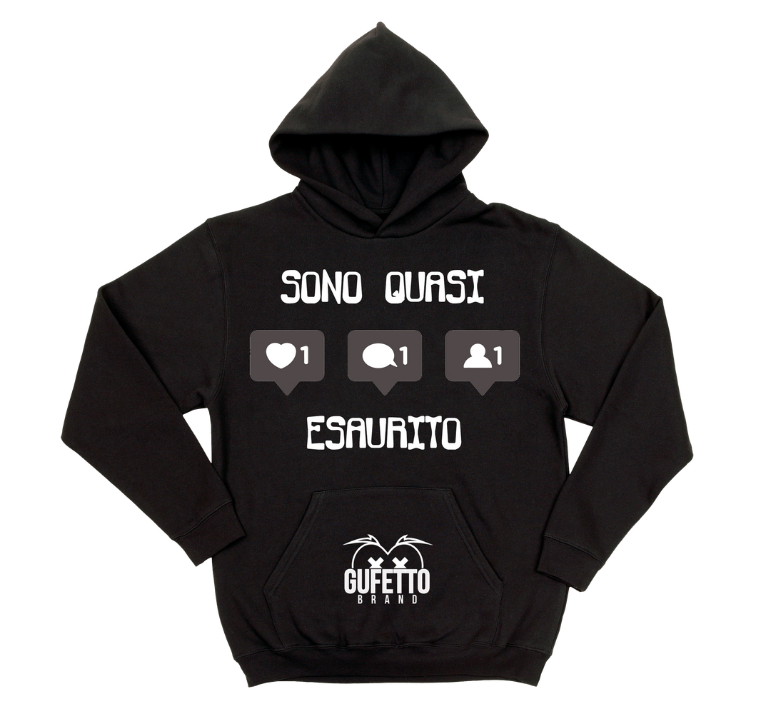 Felpa uomo Esaurito - Gufetto Brand 