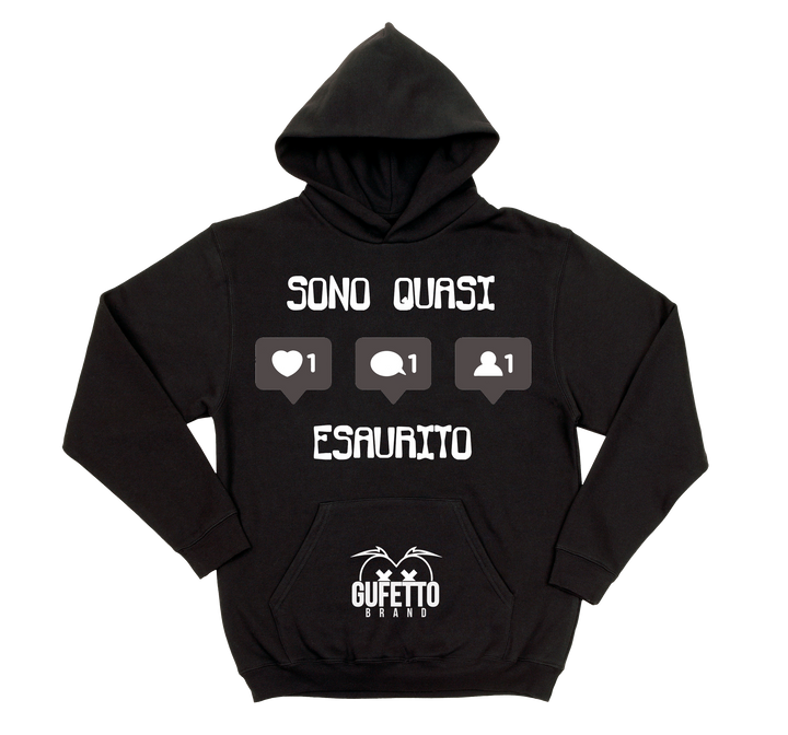 Felpa uomo Esaurito - Gufetto Brand 