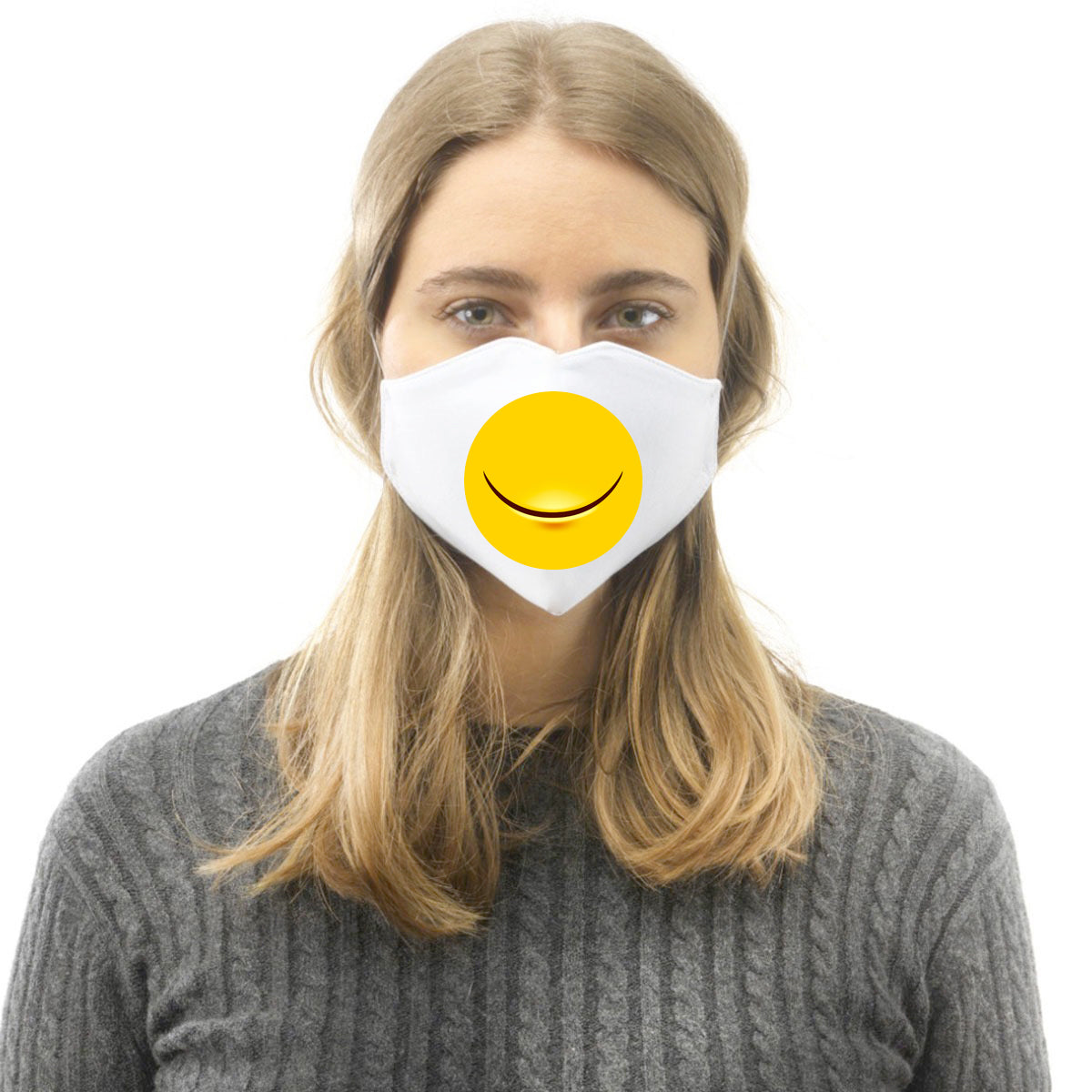 Mascherina in cotone Uomo Donna Emoji 9 ( X6831 ) - Gufetto Brand 