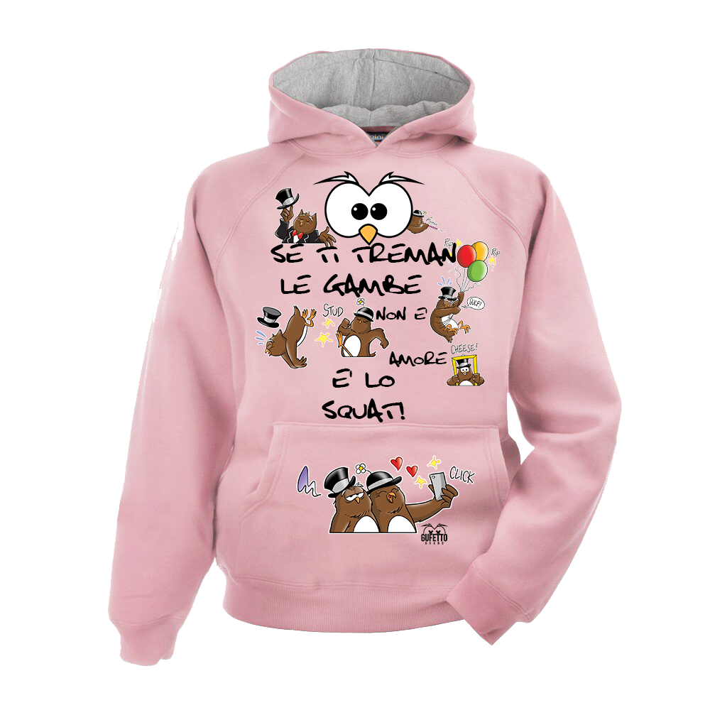 Felpa donna Squat GUFETTI NEW Outlet - Gufetto Brand 