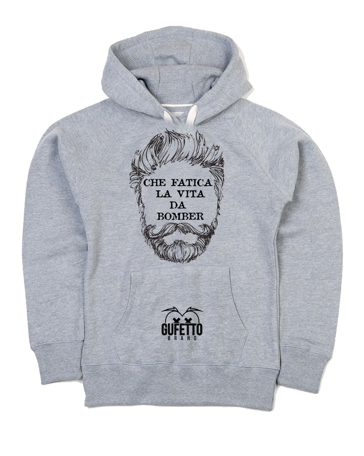 Felpa uomo Che fatica la vita da... Barba - Gufetto Brand 