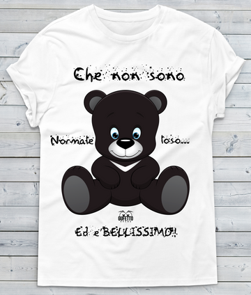 T-shirt Donna Baby Bear Black Che non sono...
