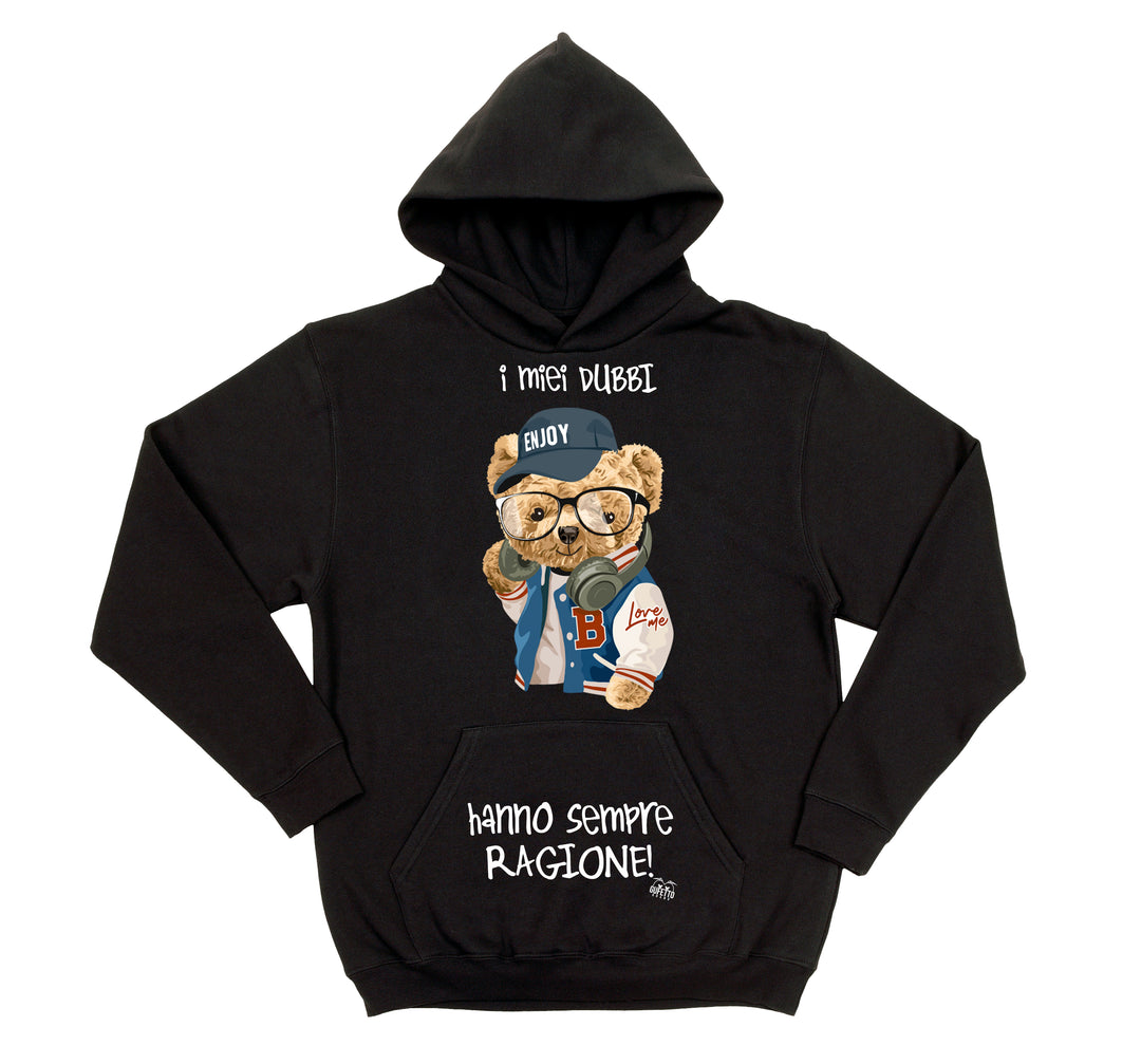 Felpa donna  Dubbi ( C283 ) - Gufetto Brand 
