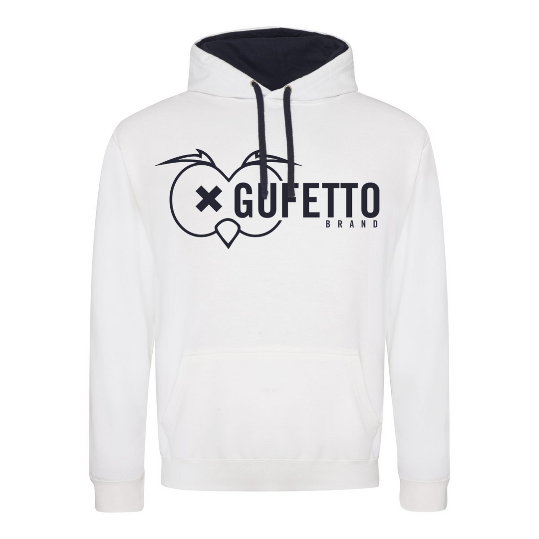 Felpa Donna/Uomo Uniform Bianca B - Gufetto Brand 