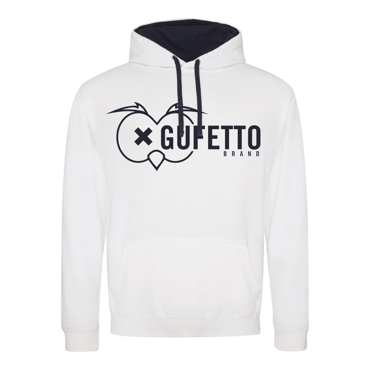 Felpa Donna/Uomo Uniform Bianca B - Gufetto Brand 