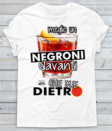 T-shirt Uomo Meglio un Negroni