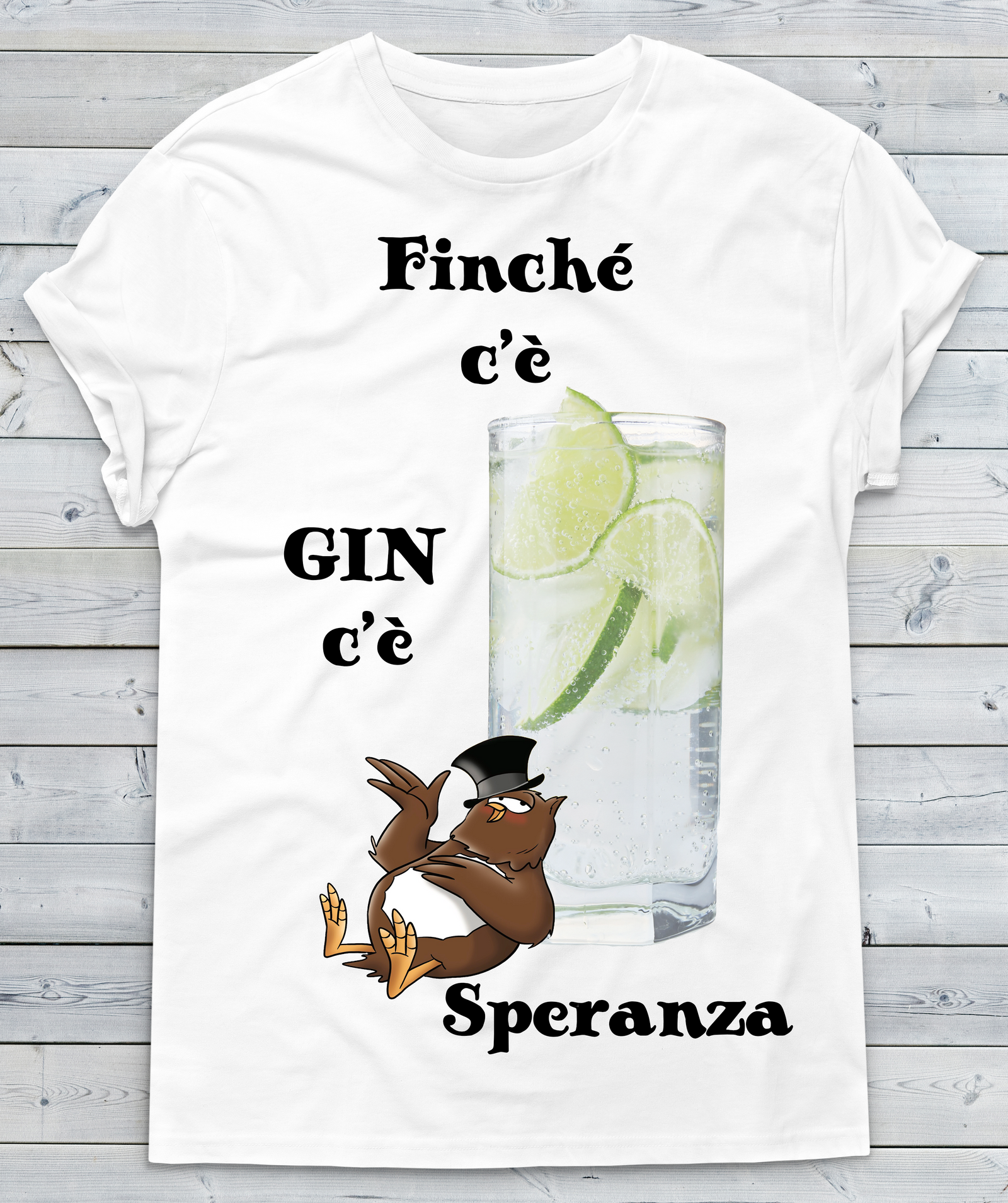 T-shirt Uomo GIN - Gufetto Brand 