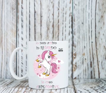 Tazza Non arrivo in Ritardo Unicorn