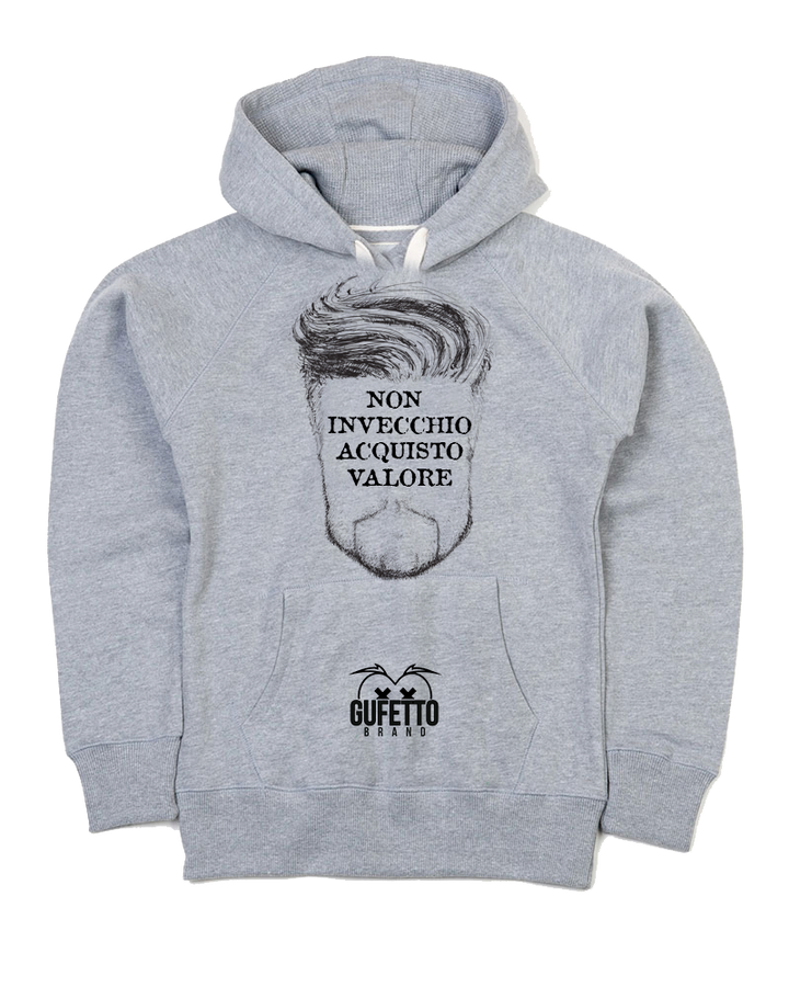 Felpa uomo Non Invecchio Barba - Gufetto Brand 