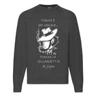 Felpa Classic Nera Uomo Donna Niente è per sempre - Gufetto Brand 