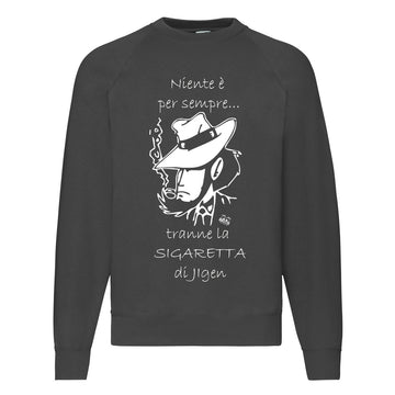 Felpa Classic Nera Uomo Donna Niente è per sempre