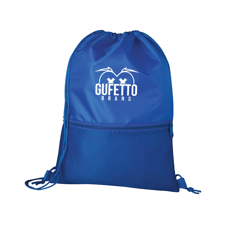 Sacca Gs Brand Blu Logo Bianco - Gufetto Brand 