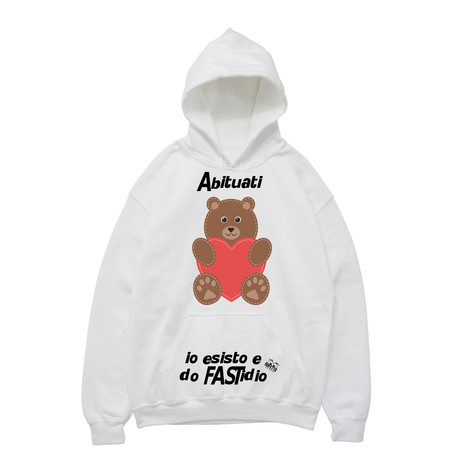 Felpa uomo Abituati Baby Bear - Gufetto Brand 