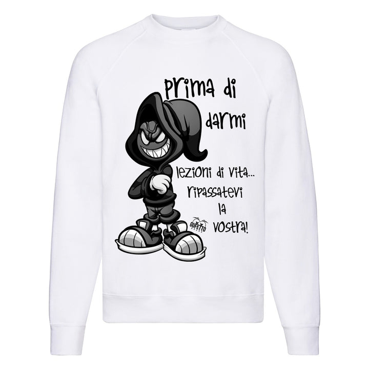 Felpa Classic  Uomo Donna  LEZIONI DARK ( V044 ) - Gufetto Brand 